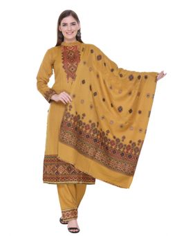 Kidar - Women Unstitched Acrylic Winter Wear Suit (Set of 3)