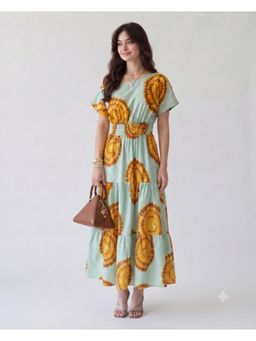 Twenty Dresses by Nykaa Fashion - Womens Mint Green Tie-Dye Maxi Dress