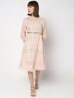 VERO MODA - Pink Sequin Detail Midi Dress (Set of 2)