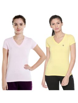 Bodycare - Bodyactive Pack Of 2 Women'S Tshirt - Multi-Color
