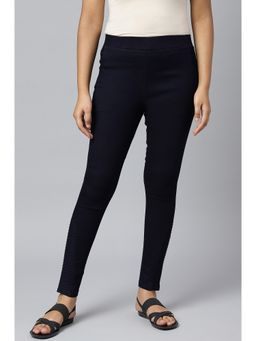 Elleven - Black Pintucks Denim Jeggings