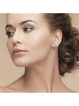 Silberry - 925 Sterling Silver Crystal Craze Earrings For Womens And Girls