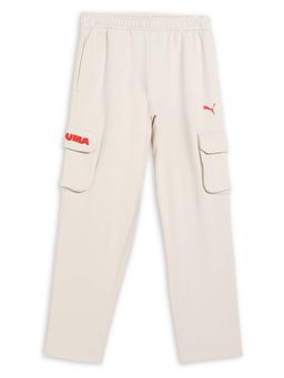 Puma - Curious Explorers Boys White Solid Trackpant