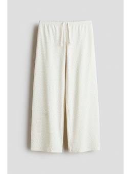 H&M - Girls White Ribbed Cotton Pyjama