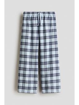 H&M - Girls Blue Patterned Flannel Pyjama