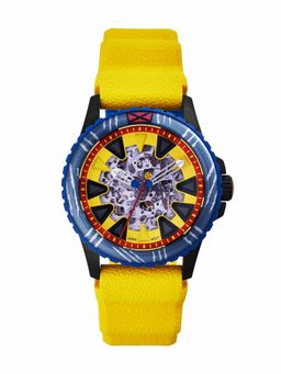 Fossil - Men Yellow Round Dial Analog Watch - LE1195SET (S)