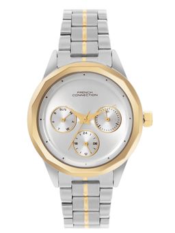 French Connection - Women Silver Round Dial Analog Watch - FCH06TM (M)
