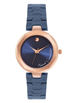 French Connection - Women Blue Round Dial Analog Watch - FCH08UM (M)