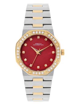 French Connection - Women Maroon Round Dial Analog Watch - FCH13TM (M)