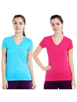 Bodycare - Bodyactive Pack Of 2 Women'S Tshirt - Multi-Color