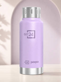 Go24 - Cameo Orchid Purple Cameo Stainless Steel 3 Layer Insulated Flask - 300ml