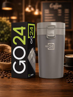 Go24 - Cocoa Brown Cocoa Stainless Steel 3 layer Insulated Coffee Tumbler - 260ml