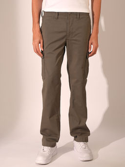 Selected - Men Green Solid Cargo