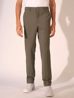 Selected - Men Brown Solid Casual Trouser