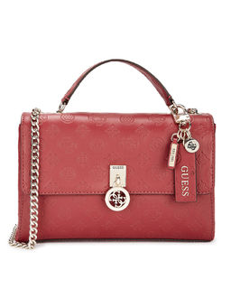 Guess - Maroon Printed Sling Bag