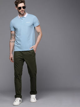 WROGN - Blue In Solid Polo T-Shirt