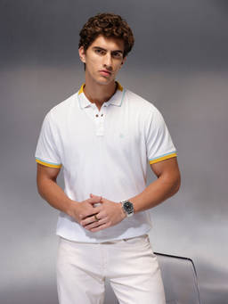 WROGN - Mens Contrast Tipping Polo T-Shirt