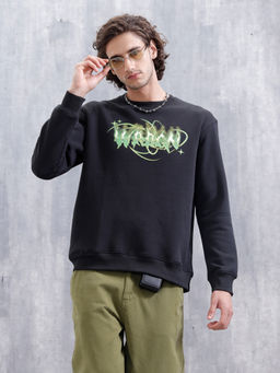 WROGN - Mystical Graphic Brand Carrier Sweatshirt In Brushed Fleece