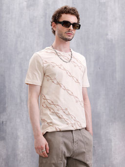 WROGN - Barbed Wire Aop Slim Fit T-Shirt