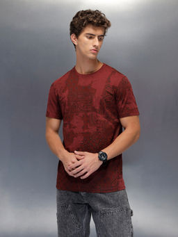 WROGN - Mens Slim Fit Casual T-Shirt