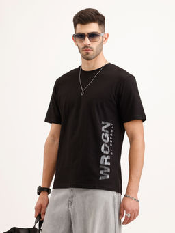 WROGN - Comfort Fit Placement Printed T-Shirt