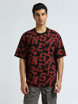 Pepe Jeans - Black Typographic Print Short Sleeved T-Shirt