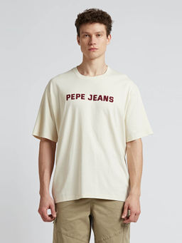 Pepe Jeans - White Graphic Print Short Sleeved T-Shirt