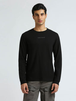 Pepe Jeans - Black Graphic Print Full Sleeved T-Shirt