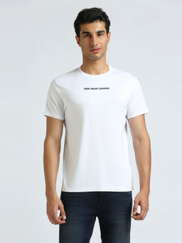 Pepe Jeans - White Graphic Print Short Sleeved T-Shirt
