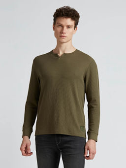 Pepe Jeans - Green Graphic Print Full Sleeved T-Shirt