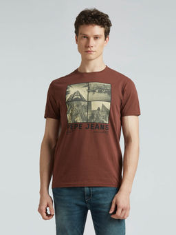 Pepe Jeans - Green Graphic Print Short Sleeved T-Shirt