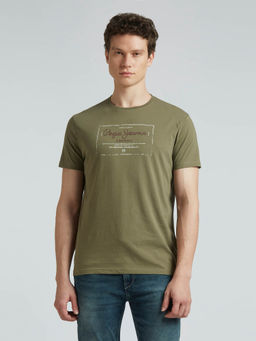 Pepe Jeans - Green Graphic Print Short Sleeved T-Shirt