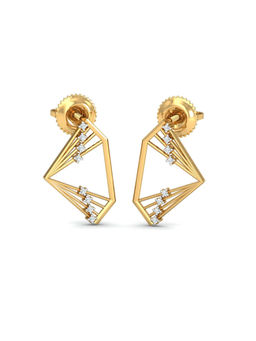 KuberBox - Kalahira Stud Earrings 14K Gold