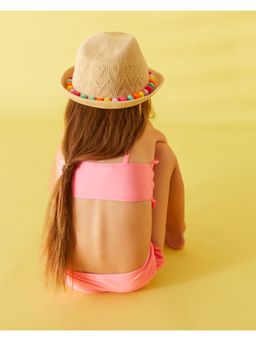 Accessorize London - Girls Pom-Pom Packable Trilby Hat