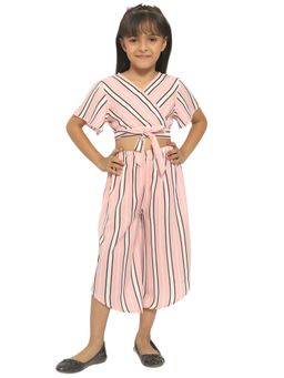 Nautinati - Girls Striped Top with Palazzos (Set of 2)