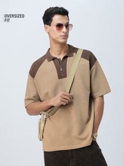 The Souled Store - Originals: Malt Beige Polo T-Shirt