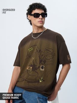 The Souled Store - Popeye: Legend Brown T-Shirt