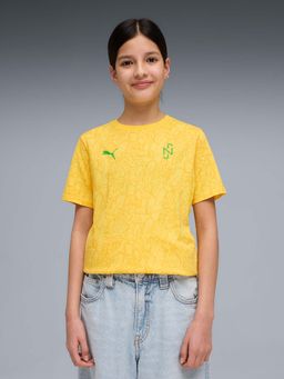 Puma - Yellow Sports Printed Cotton 1 T-Shirt