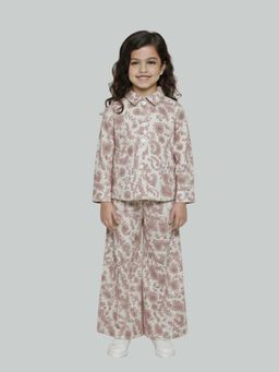 KEVORA APPARELS - White Casual Floral Polycotton Co-ord Sets