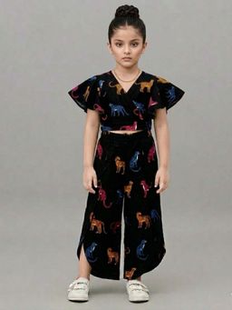 KEVORA APPARELS - Black Casual Printed Polycotton Co-ord Sets