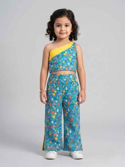 KEVORA APPARELS - Blue Casual Floral Cotton Co-ord Sets