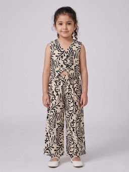 KEVORA APPARELS - Beige Casual Printed Cotton Co-ord Sets