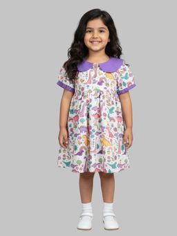KEVORA APPARELS - Multi-Color Casual Printed Polycotton 1 Dress