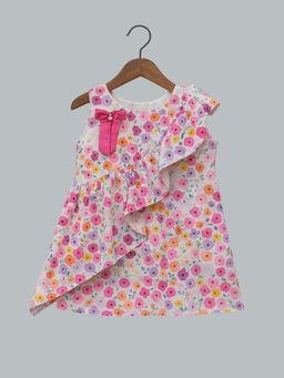 KEVORA APPARELS - Multi-Color Casual Floral Polycotton 1 Dress