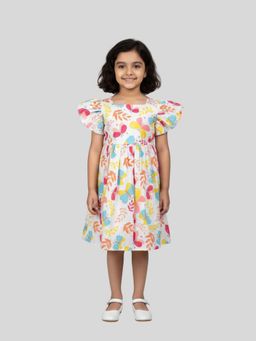KEVORA APPARELS - Multi-Color Casual Printed Polycotton 1 Dress