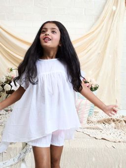 Pink Cow - White Casual Woven Cotton Co-ord Sets