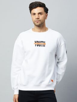 Club York - White Round Neck Sweatshirt