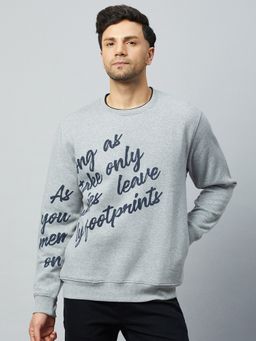 Club York - Light Grey Round Neck Sweatshirt