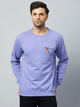 Club York - Lilac Purple Round Neck Sweatshirt