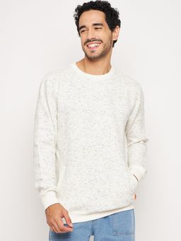 Club York - White Round Neck Sweatshirt